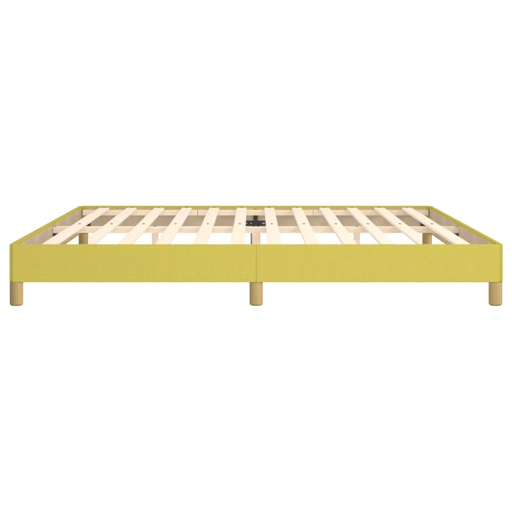 Bedframe stof groen 200x200 cm