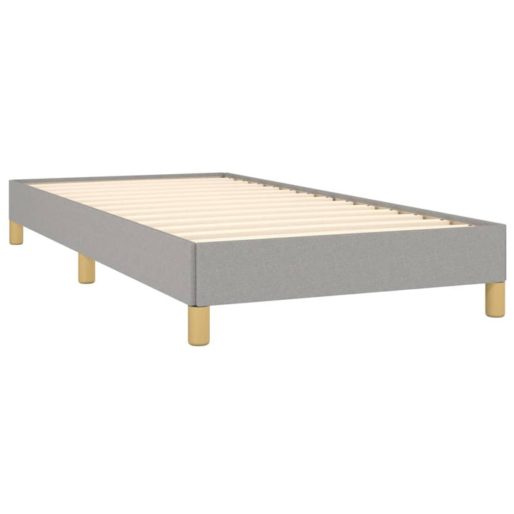 Bedframe stof lichtgrijs 80x200 cm