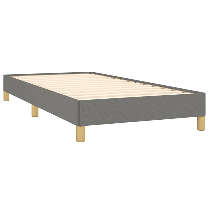 Bedframe stof donkergrijs 80x200 cm