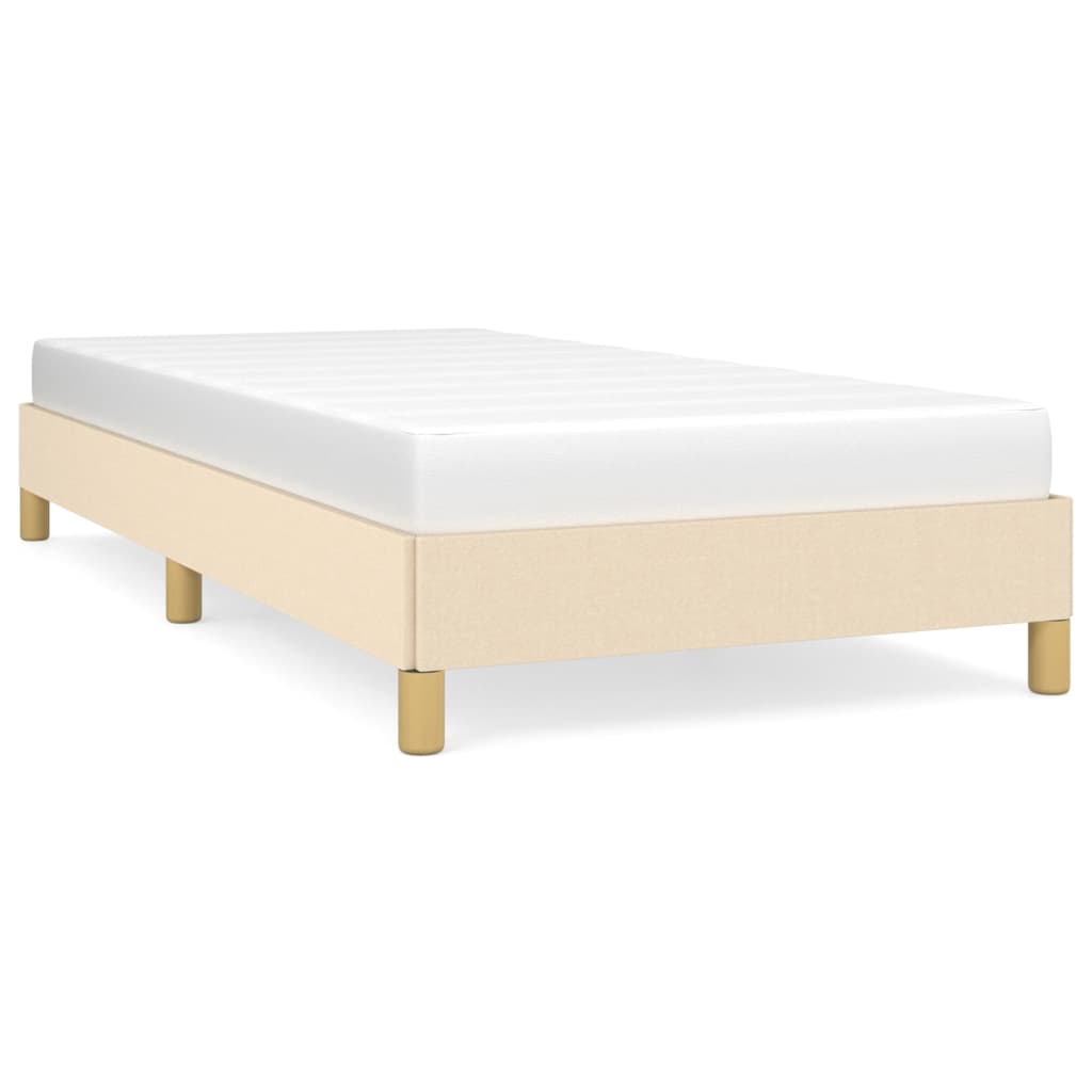 Bedframe stof crème 80x200 cm