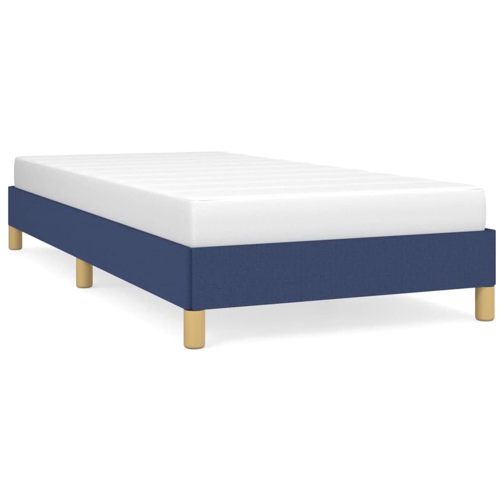 Bedframe stof blauw 80x200 cm