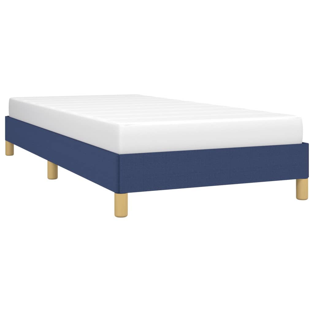 Bedframe stof blauw 80x200 cm