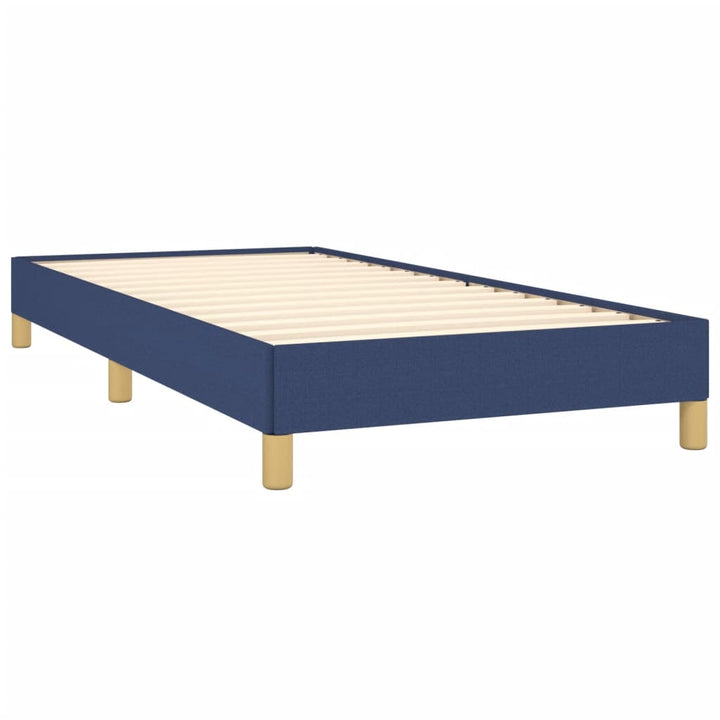 Bedframe stof blauw 80x200 cm