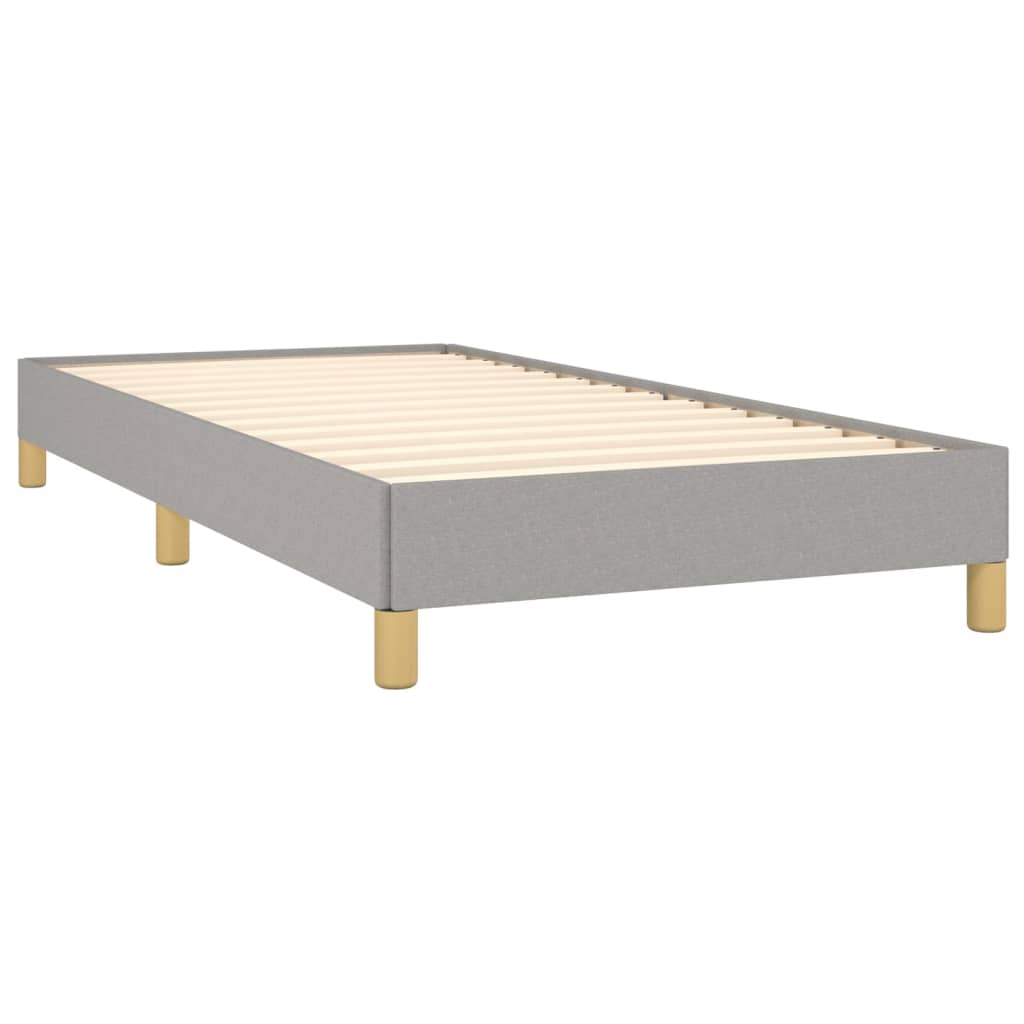 Bedframe stof lichtgrijs 90x190 cm