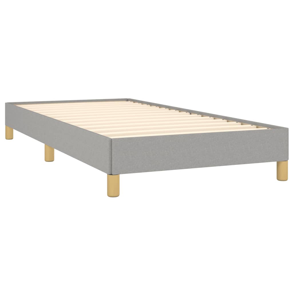 Bedframe stof lichtgrijs 90x200 cm