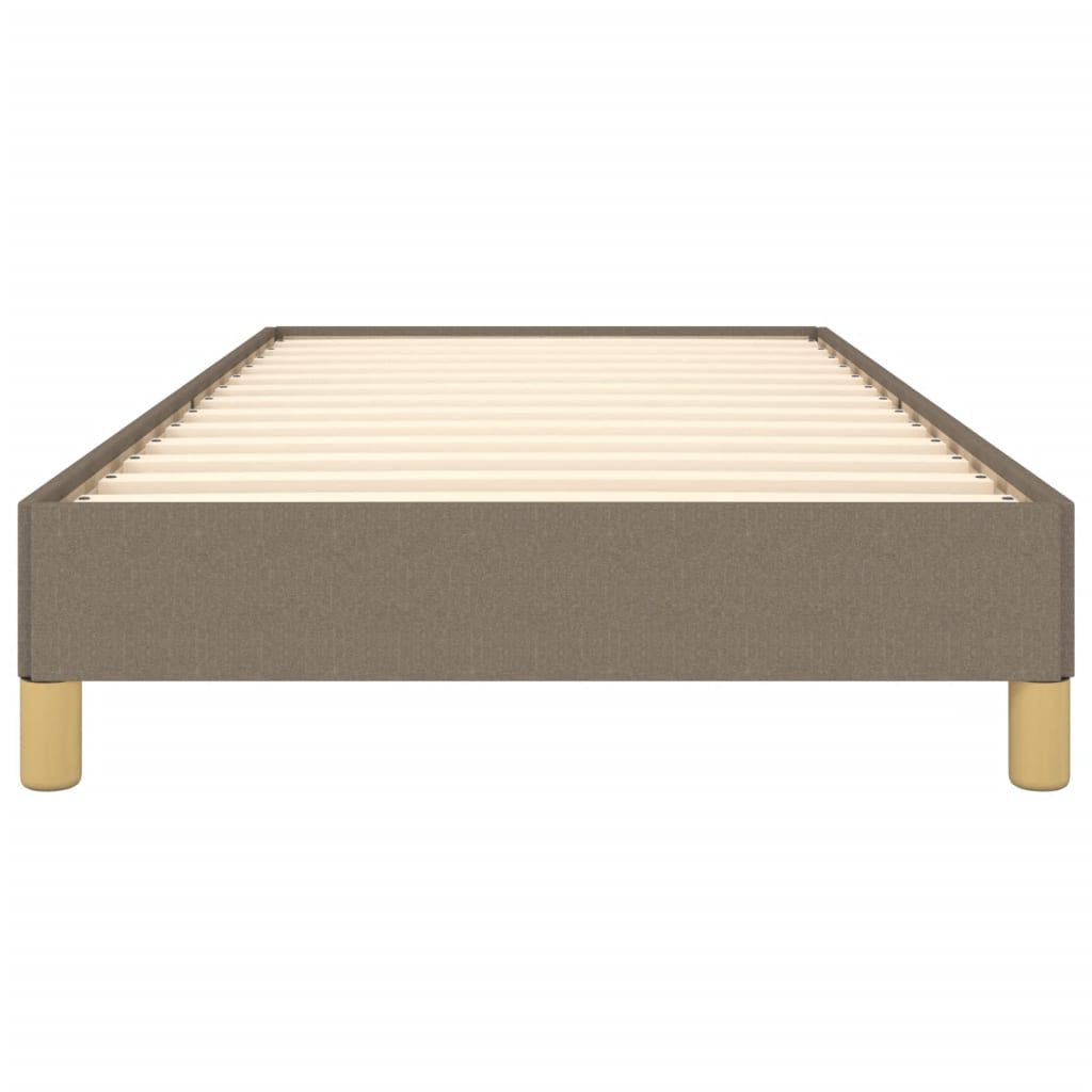 Bedframe stof taupe 90x200 cm