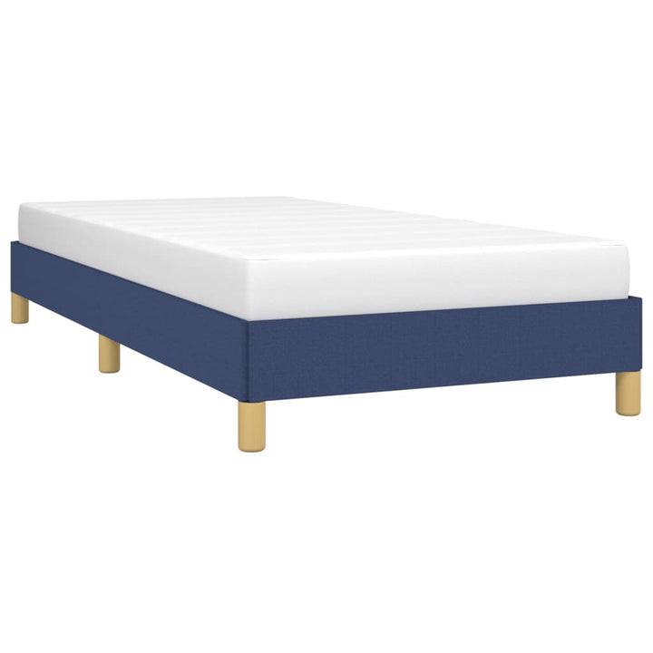 Bedframe stof blauw 90x200 cm