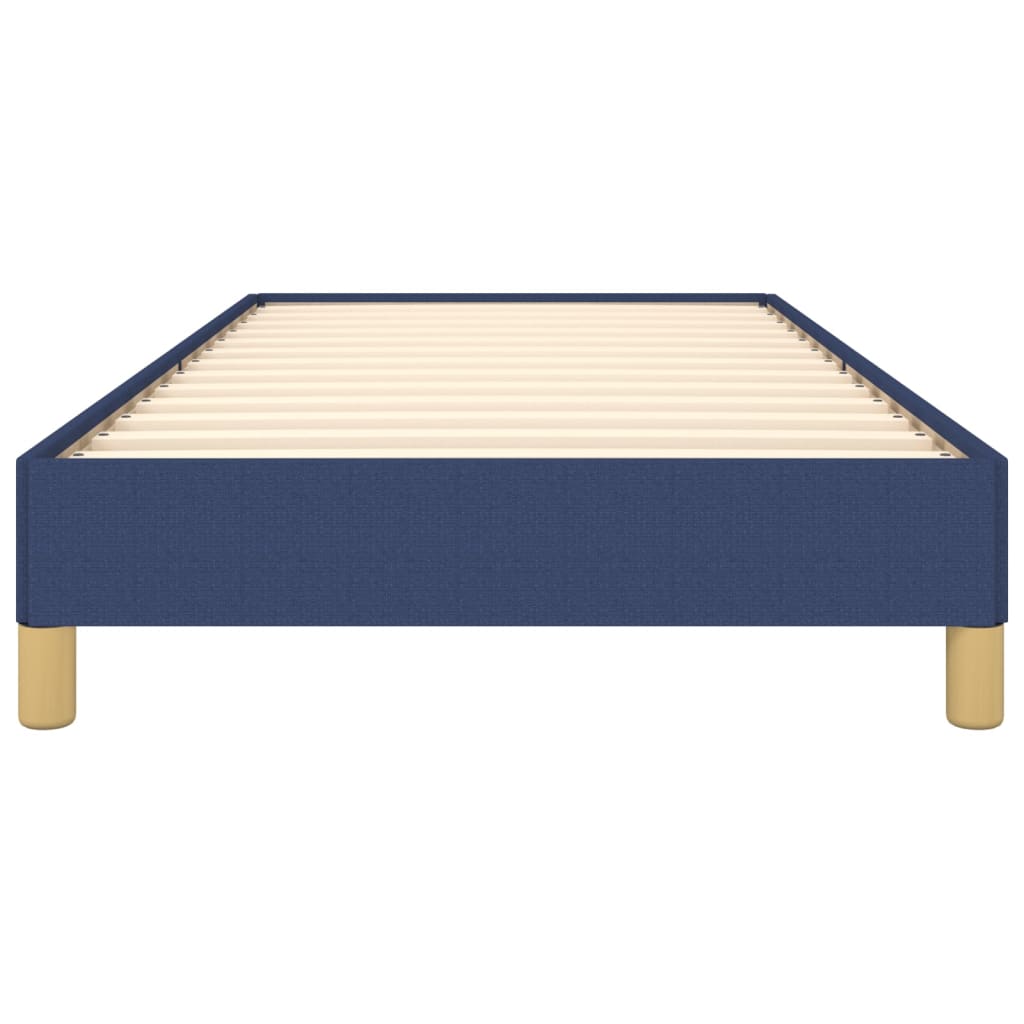 Bedframe stof blauw 90x200 cm