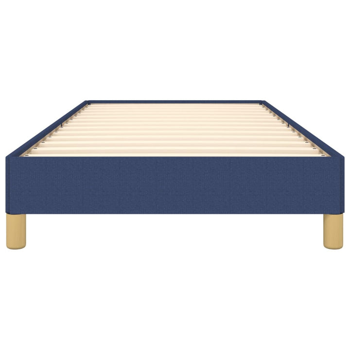 Bedframe stof blauw 90x200 cm