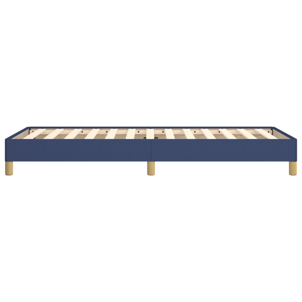 Bedframe stof blauw 90x200 cm