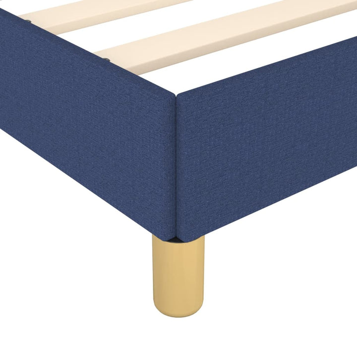 Bedframe stof blauw 100x200 cm