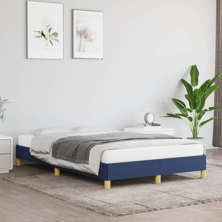 Bedframe stof blauw 120x200 cm