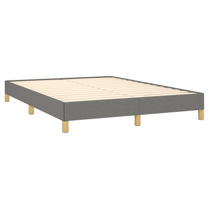 Bedframe stof donkergrijs 140x190 cm