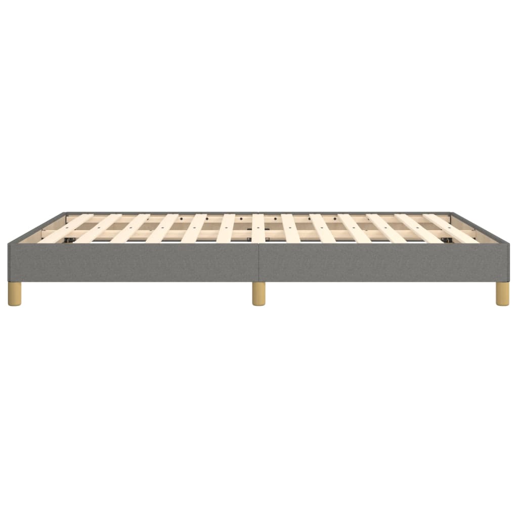 Bedframe stof donkergrijs 140x190 cm