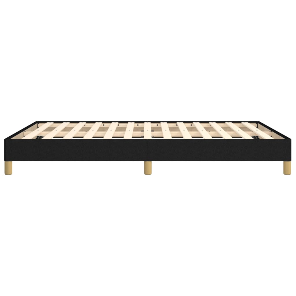 Bedframe stof zwart 140x190 cm