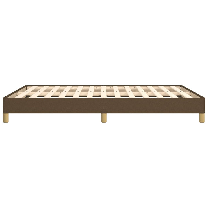 Bedframe stof donkerbruin 140x190 cm