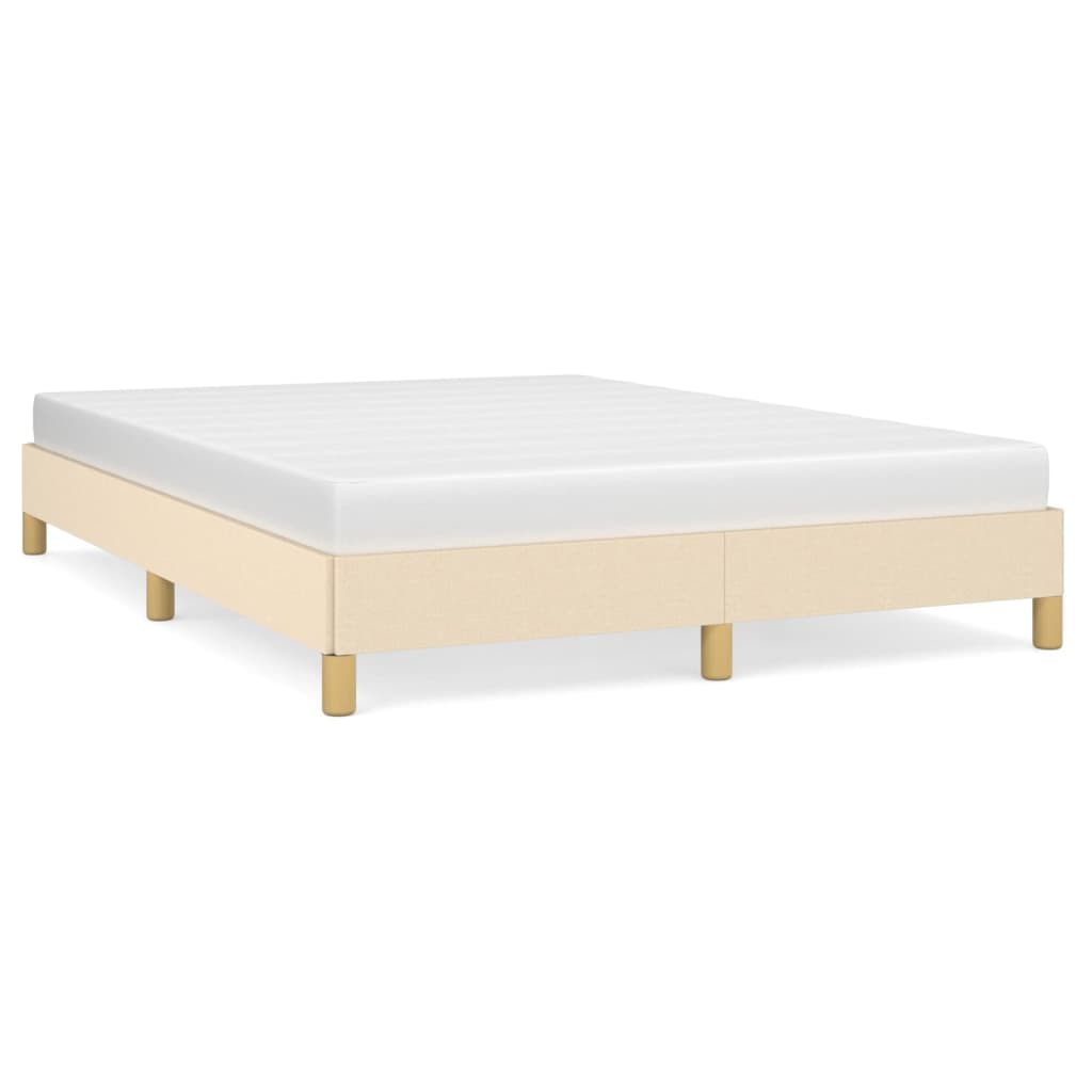 Bedframe stof crèmekleurig 140x190 cm