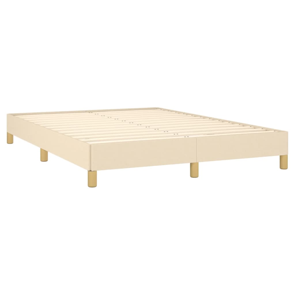 Bedframe stof crèmekleurig 140x190 cm