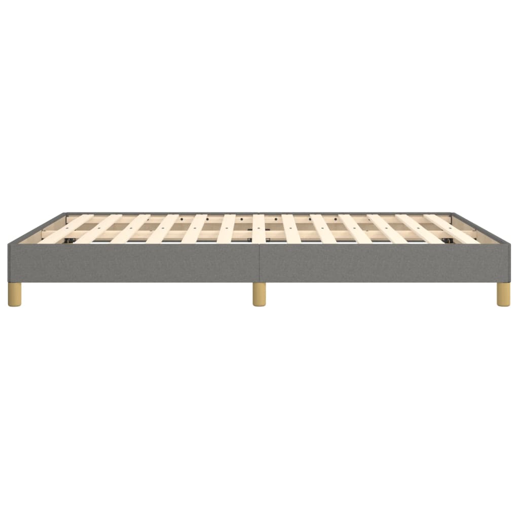 Bedframe stof donkergrijs 140x200 cm