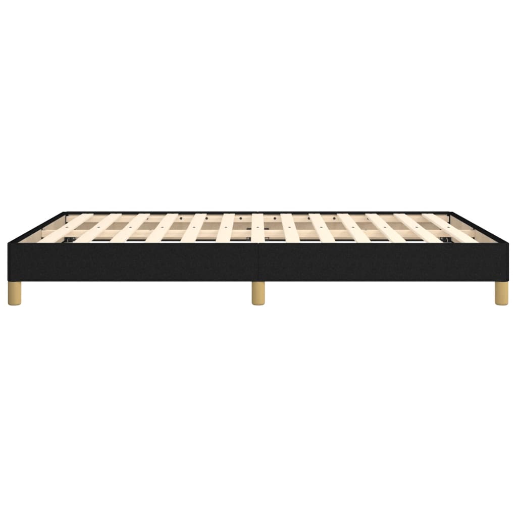 Bedframe stof zwart 140x200 cm