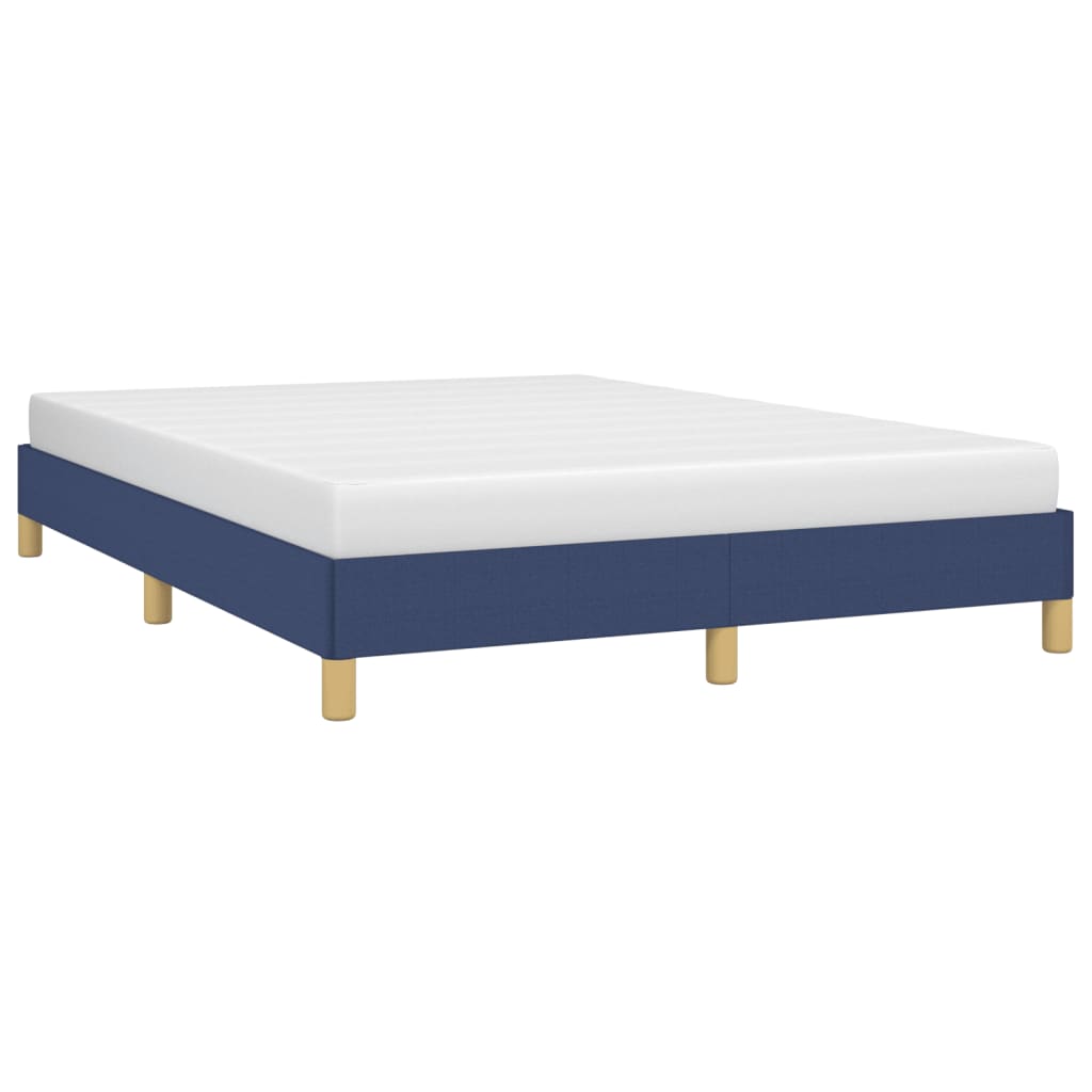 Bedframe stof blauw 140x200 cm