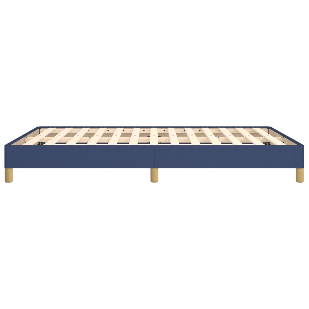 Bedframe stof blauw 160x200 cm