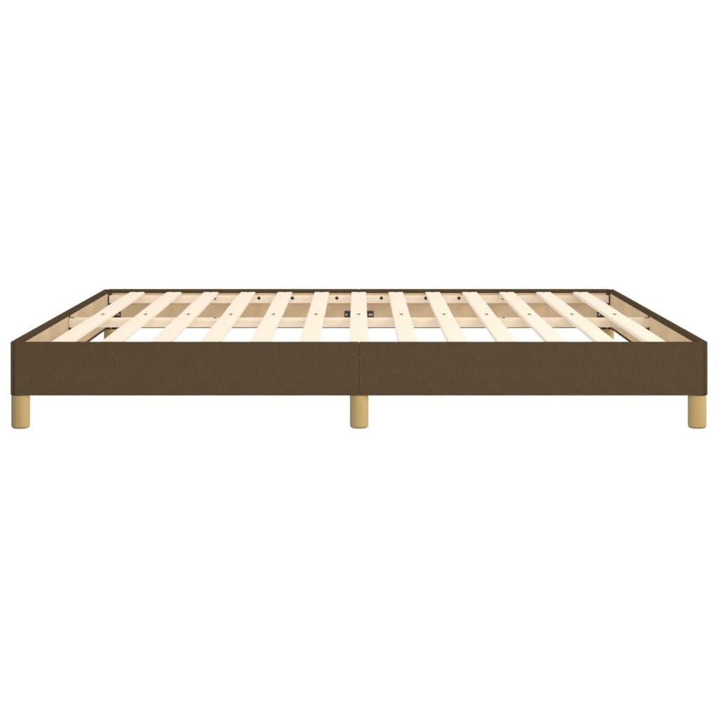 Bedframe stof donkerbruin 180x200 cm