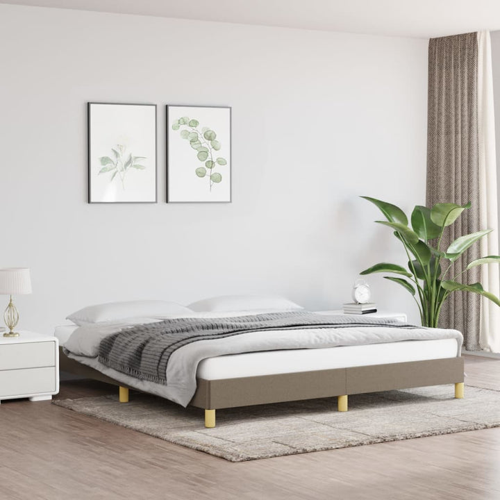 Bedframe stof taupe 180x200 cm