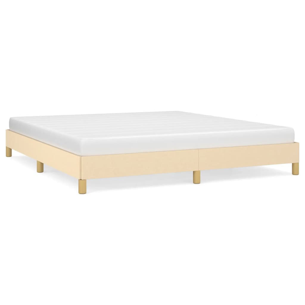 Bedframe stof crèmekleurig 180x200 cm