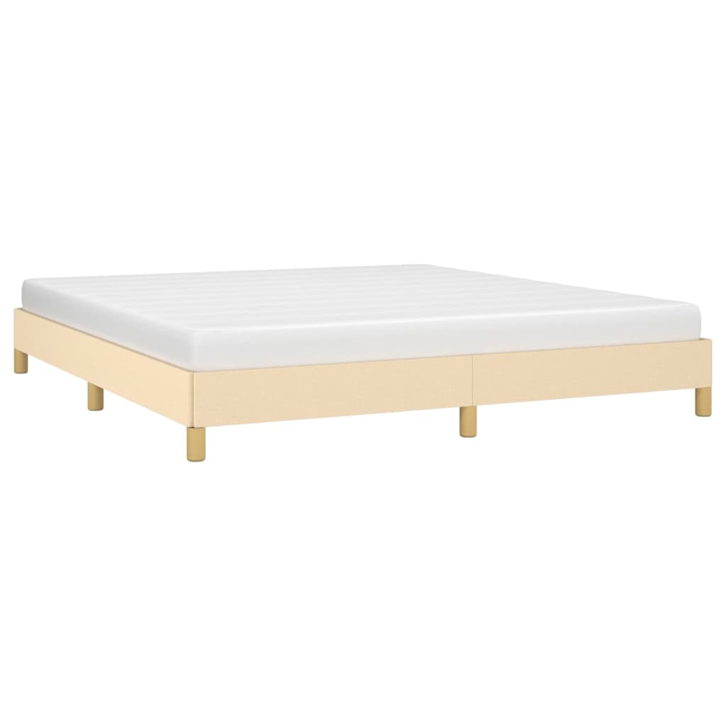 Bedframe stof crèmekleurig 180x200 cm