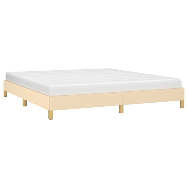 Bedframe stof crèmekleurig 180x200 cm