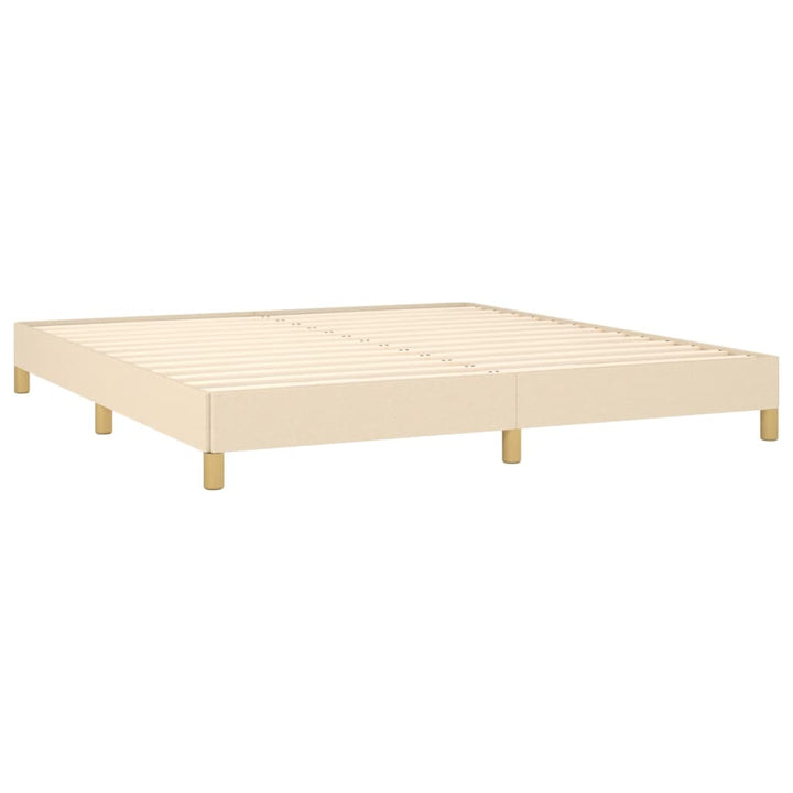 Bedframe stof crèmekleurig 180x200 cm