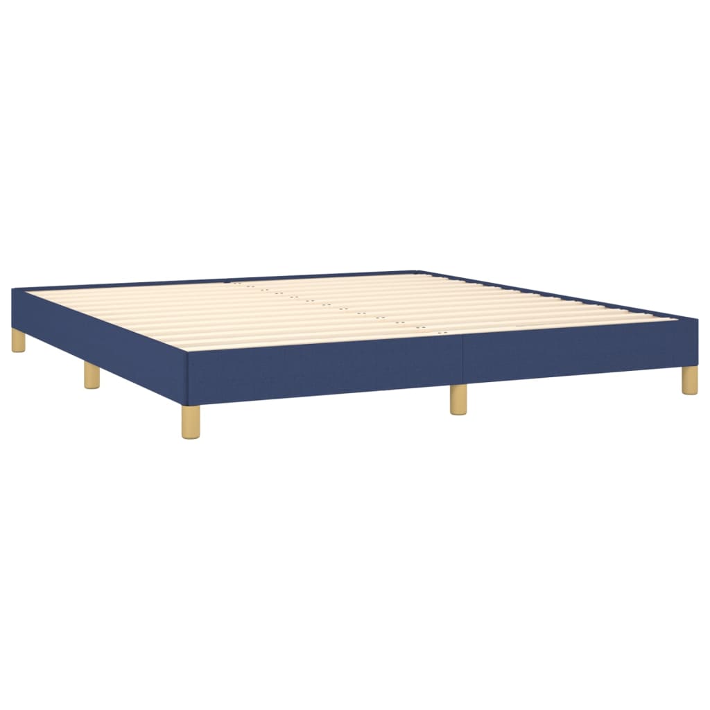 Bedframe stof blauw 180x200 cm