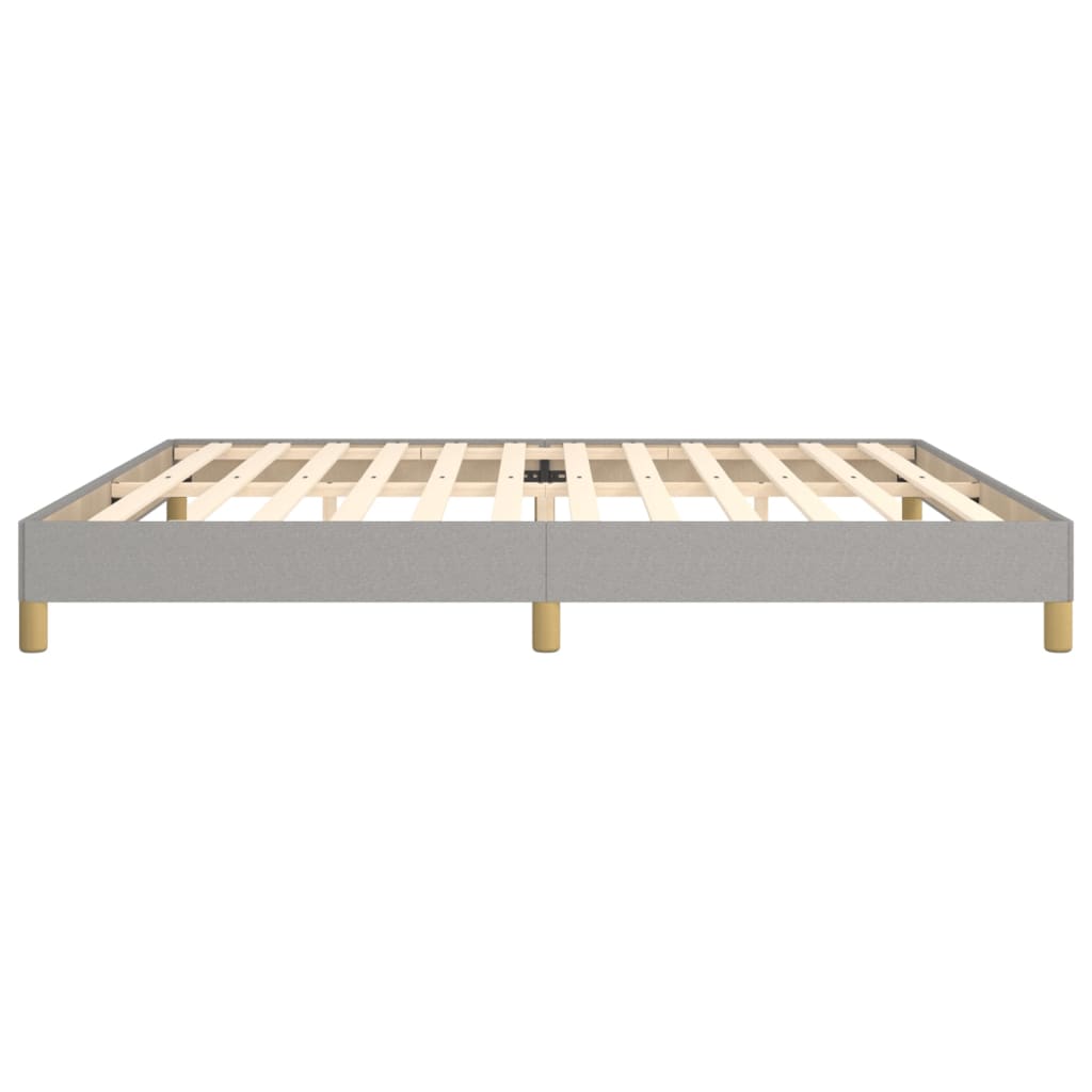 Bedframe stof lichtgrijs 200x200 cm