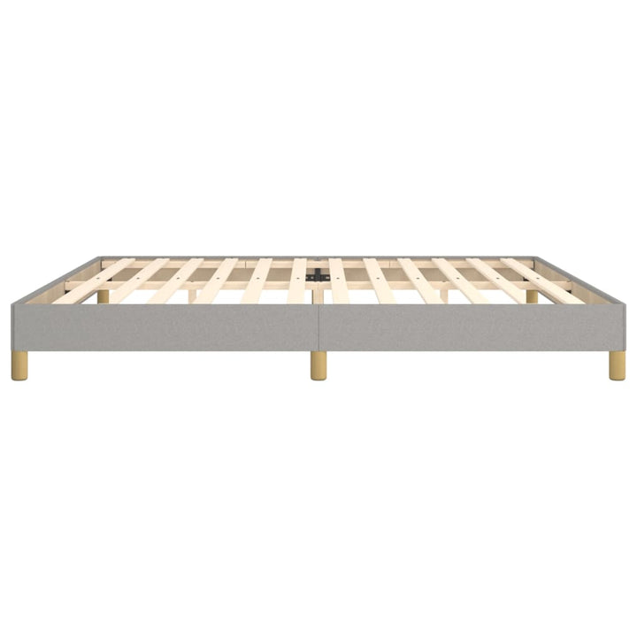 Bedframe stof lichtgrijs 200x200 cm