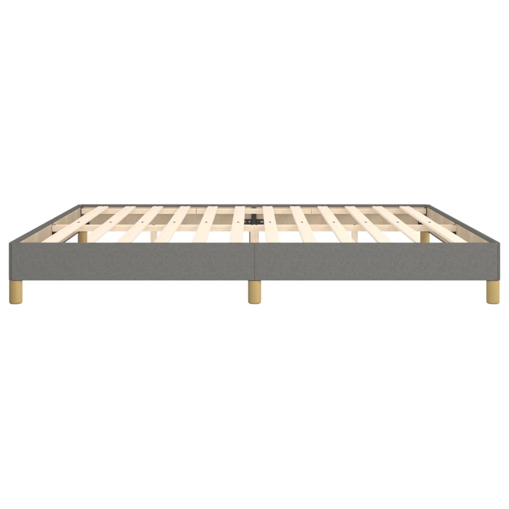 Bedframe stof donkergrijs 200x200 cm