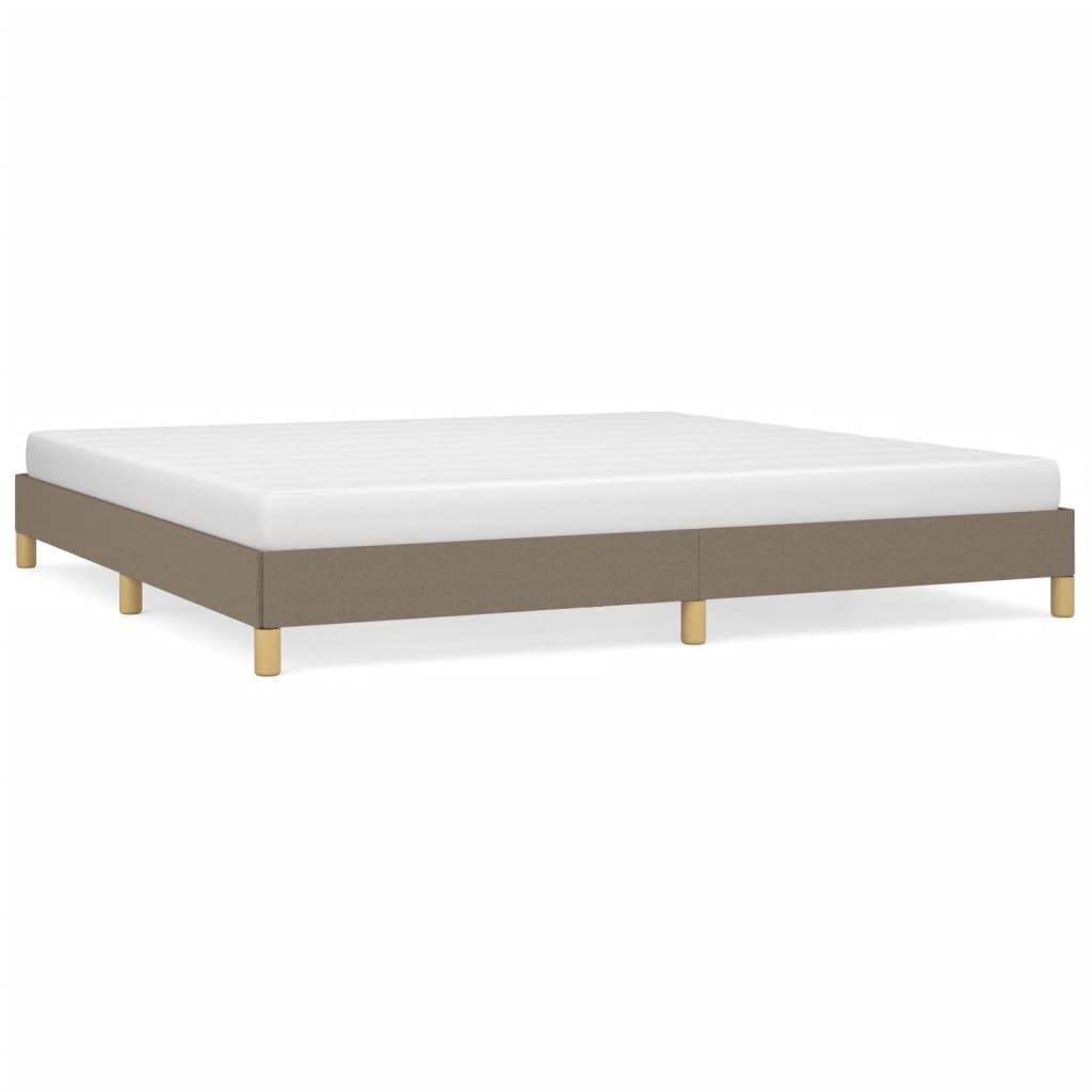 Bedframe stof taupe 200x200 cm