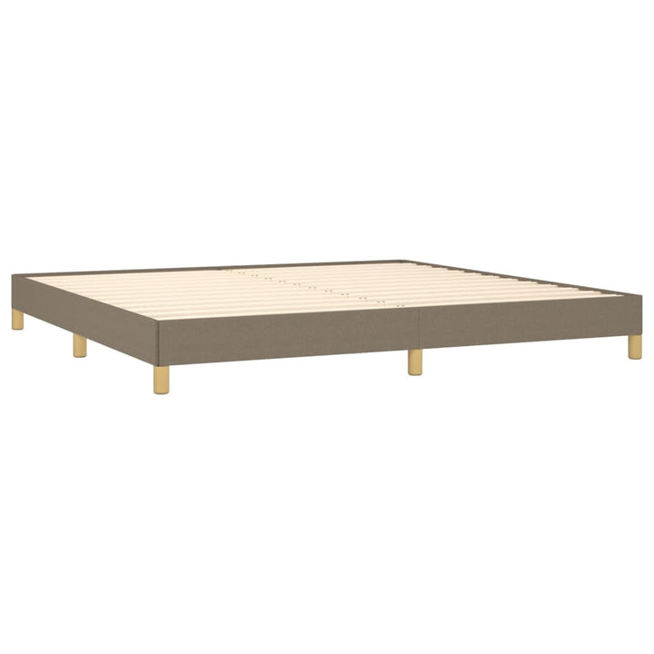 Bedframe stof taupe 200x200 cm