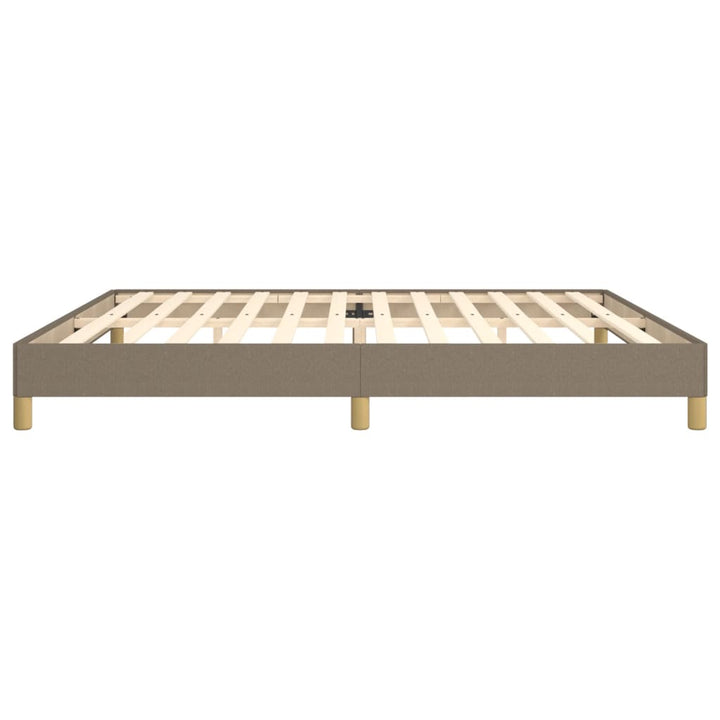 Bedframe stof taupe 200x200 cm