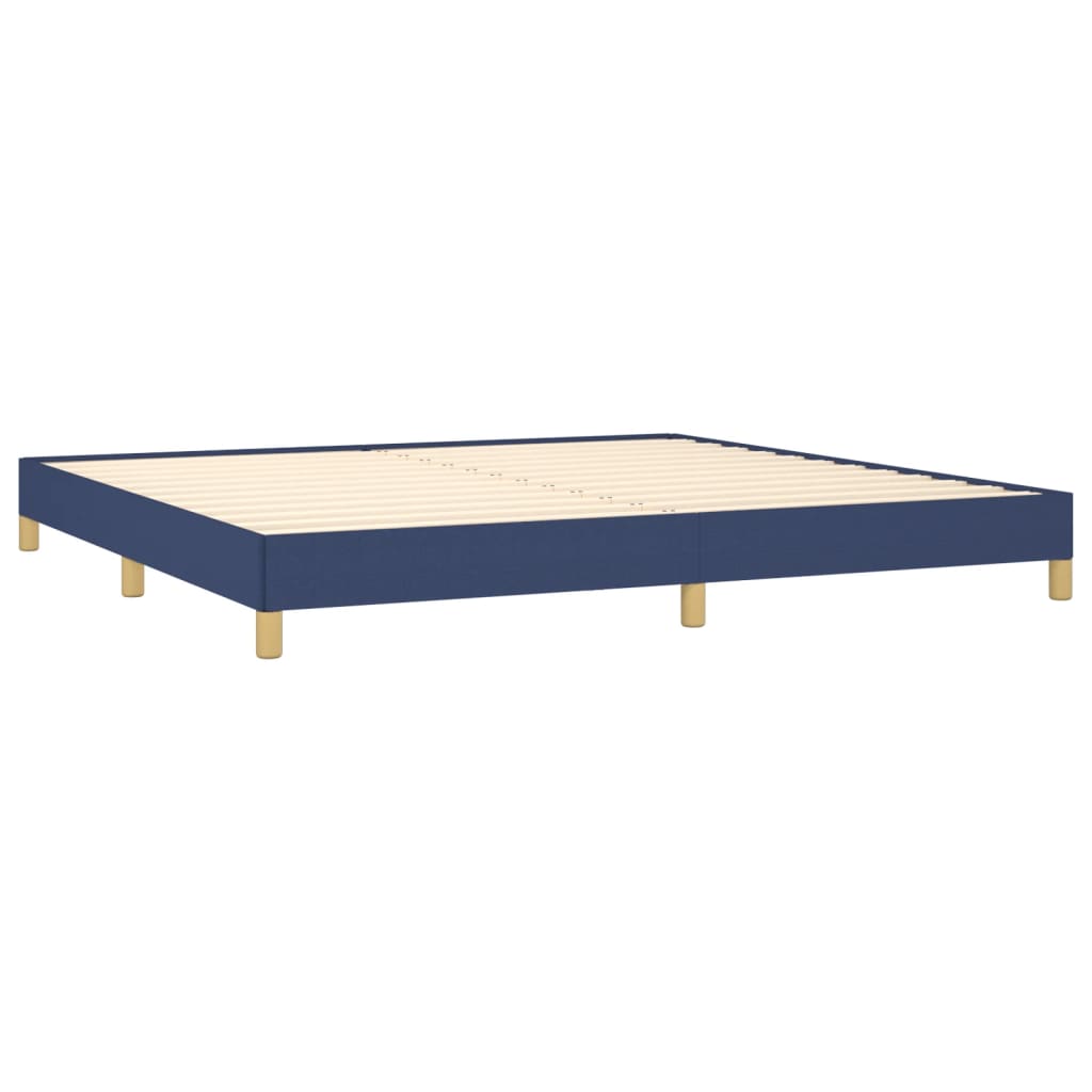 Bedframe stof blauw 200x200 cm