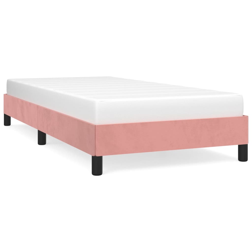 Bedframe fluweel roze 80x200 cm