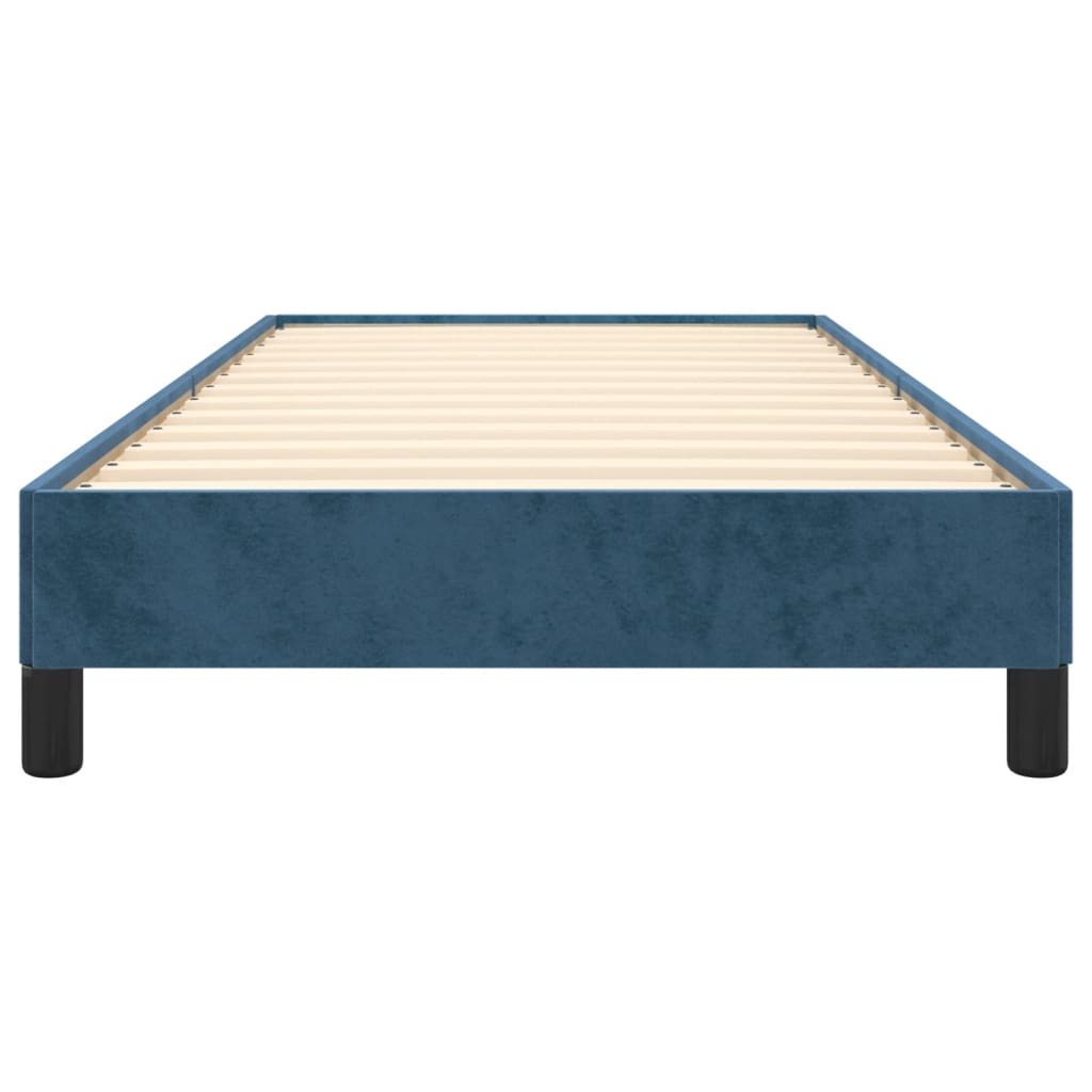 Bedframe fluweel donkerblauw 90x200 cm