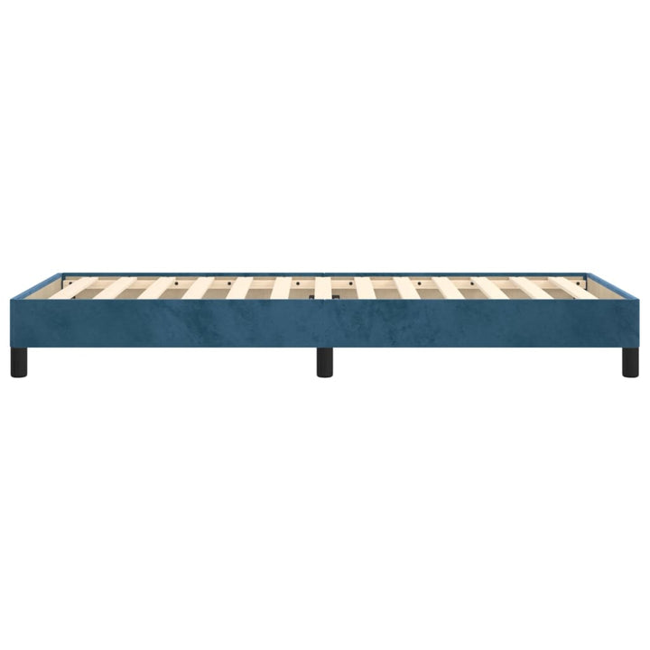 Bedframe fluweel donkerblauw 90x200 cm