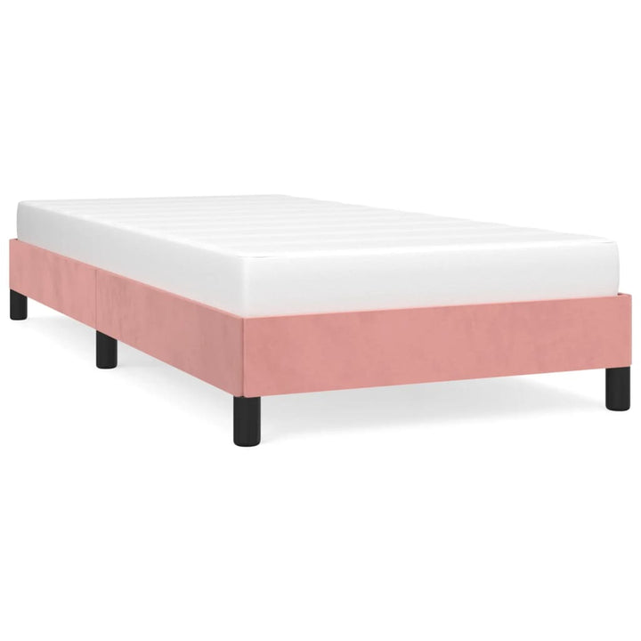 Bedframe fluweel roze 90x200 cm