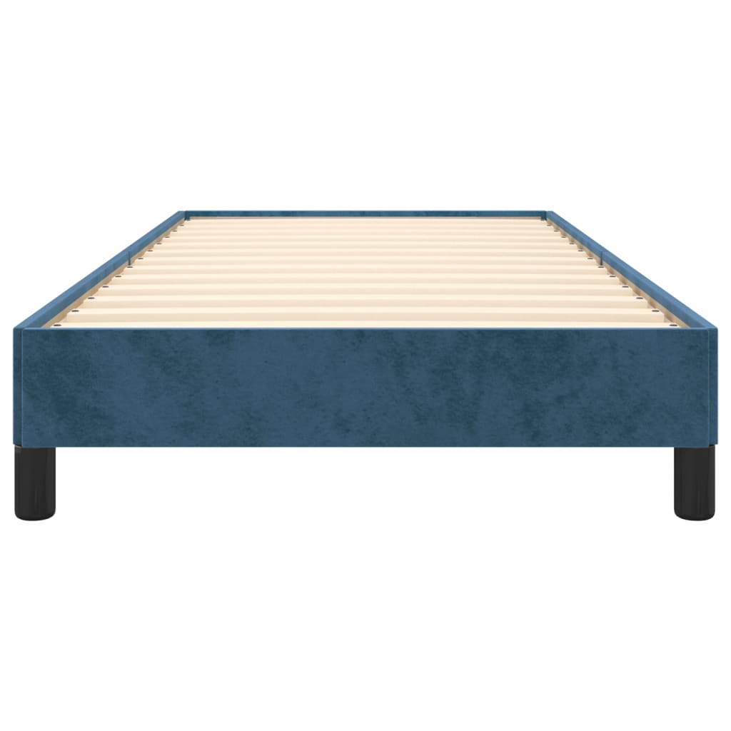 Bedframe fluweel donkerblauw 100x200 cm