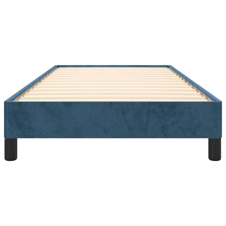 Bedframe fluweel donkerblauw 100x200 cm