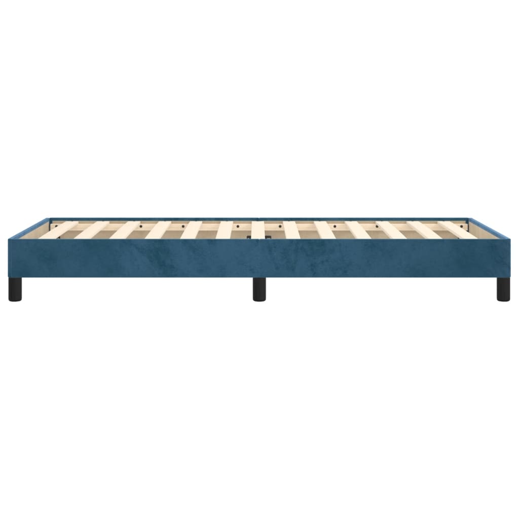 Bedframe fluweel donkerblauw 100x200 cm