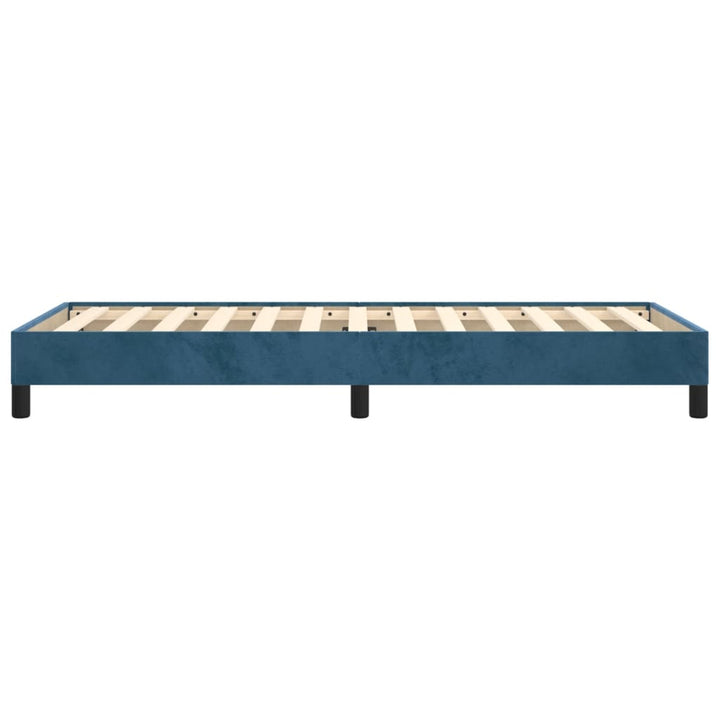 Bedframe fluweel donkerblauw 100x200 cm