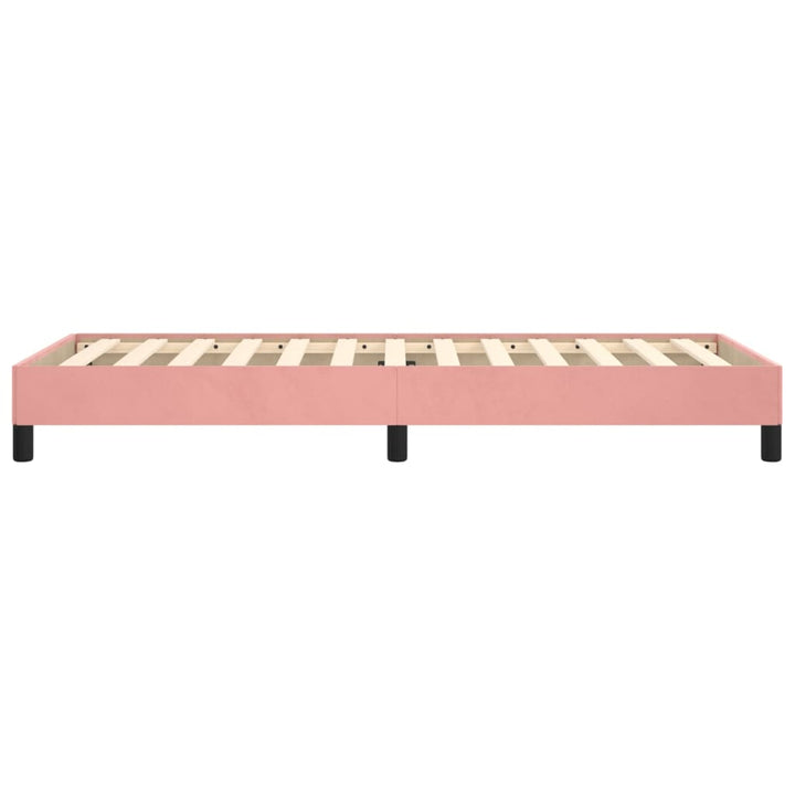 Bedframe fluweel roze 100x200 cm