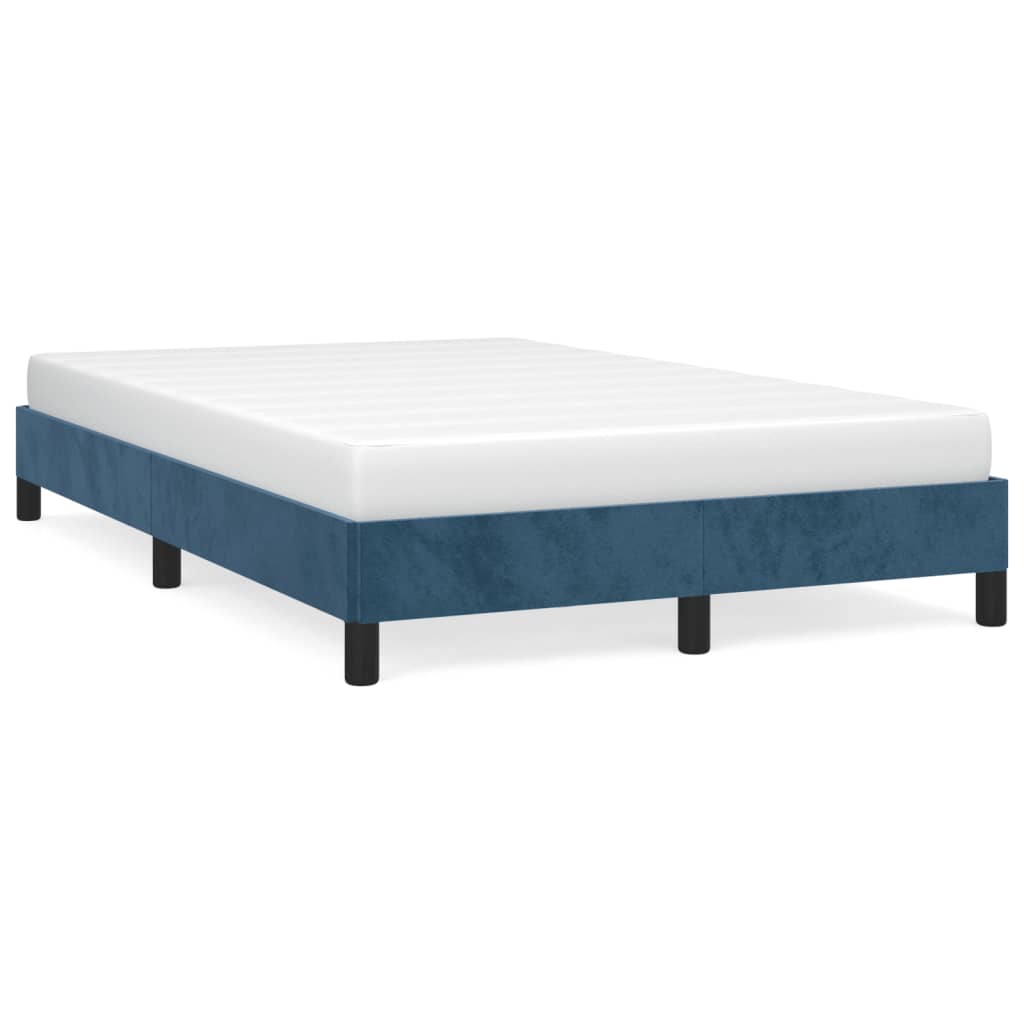 Bedframe fluweel donkerblauw 120x200 cm